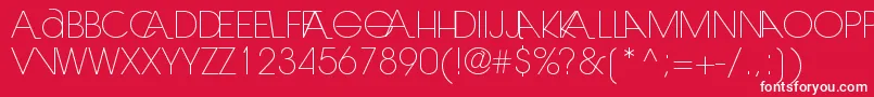Laranjhalight Font – White Fonts on Red Background