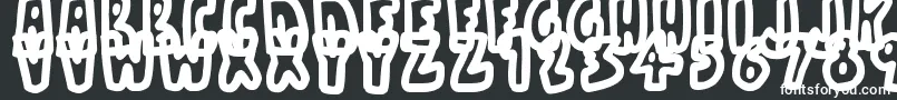 Шрифт BareBones – белые шрифты