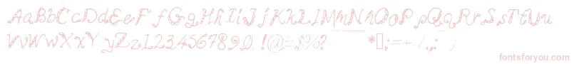 Myminemai Font – Pink Fonts on White Background