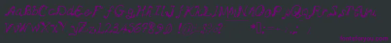 Myminemai Font – Purple Fonts on Black Background