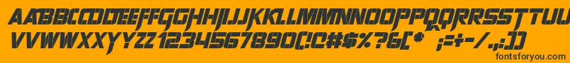 SharpAvienneItalic Font – Black Fonts on Orange Background