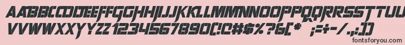 SharpAvienneItalic Font – Black Fonts on Pink Background