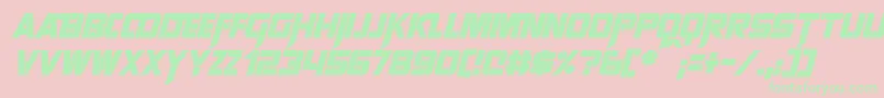 SharpAvienneItalic Font – Green Fonts on Pink Background