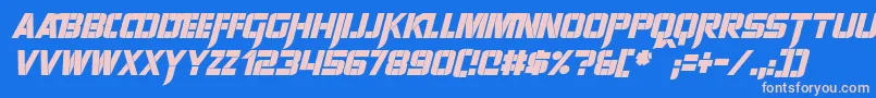 SharpAvienneItalic Font – Pink Fonts on Blue Background