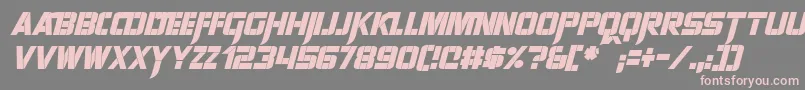 SharpAvienneItalic Font – Pink Fonts on Gray Background