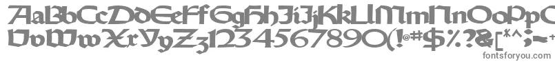 フォントOldystyletype102Bold – 灰色のフォント