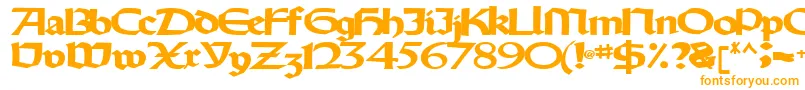 Шрифт Oldystyletype102Bold – оранжевые шрифты