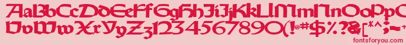 fuente Oldystyletype102Bold – Fuentes Rojas Sobre Fondo Rosa