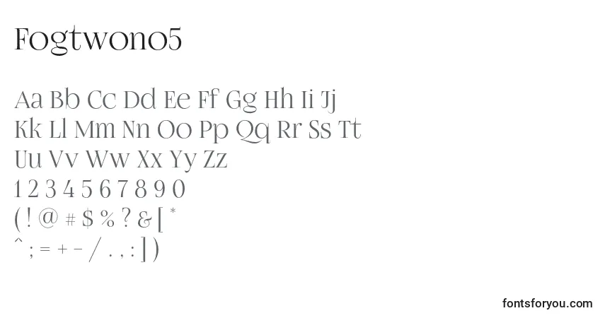 Fogtwono5 (66111) Font – alphabet, numbers, special characters