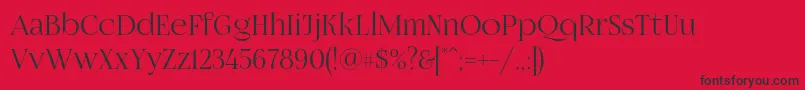 Fogtwono5 Font – Black Fonts on Red Background