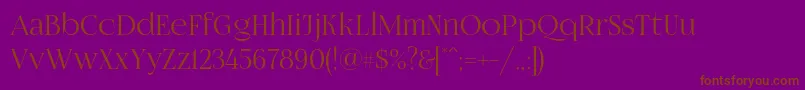 Fogtwono5 Font – Brown Fonts on Purple Background
