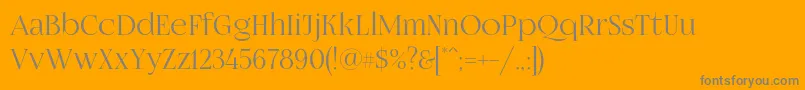 Fogtwono5 Font – Gray Fonts on Orange Background