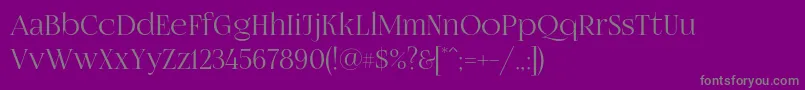 Fogtwono5 Font – Gray Fonts on Purple Background