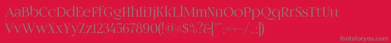Fogtwono5 Font – Gray Fonts on Red Background
