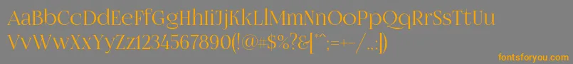 Fogtwono5 Font – Orange Fonts on Gray Background