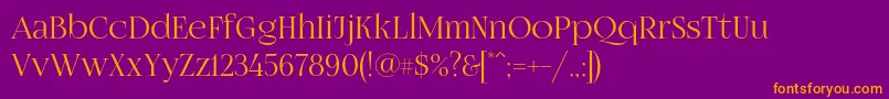 Fogtwono5 Font – Orange Fonts on Purple Background