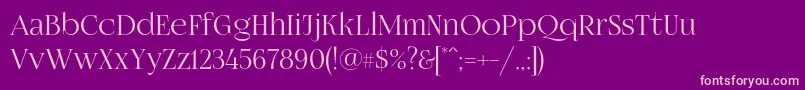 Fogtwono5 Font – Pink Fonts on Purple Background