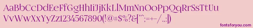 Fogtwono5 Font – Purple Fonts on Pink Background
