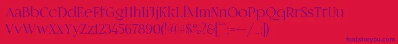 Fogtwono5 Font – Purple Fonts on Red Background