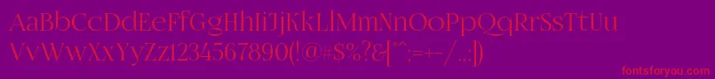Fogtwono5 Font – Red Fonts on Purple Background