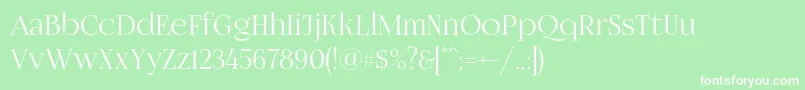 Fogtwono5 Font – White Fonts on Green Background