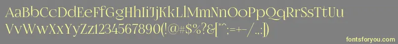 Fogtwono5 Font – Yellow Fonts on Gray Background