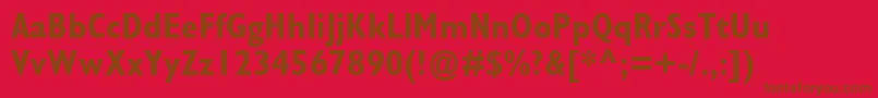 Police GillSansMtCondensedРџРѕР»СѓР¶РёСЂРЅС‹Р№ – polices brunes sur fond rouge