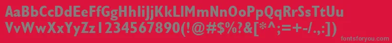 Подробнее о шрифте GillSansMtCondensedПолужирный Шрифт GillSansMtCondensedПолужирный – серые шрифты на красном фоне
