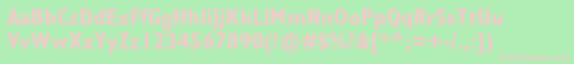 GillSansMtCondensedРџРѕР»СѓР¶РёСЂРЅС‹Р№ Font – Pink Fonts on Green Background