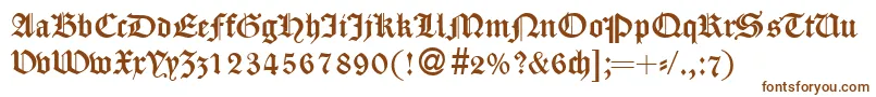 CassygothicdbNormal Font – Brown Fonts on White Background