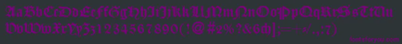 fuente CassygothicdbNormal – Fuentes Moradas Sobre Fondo Negro