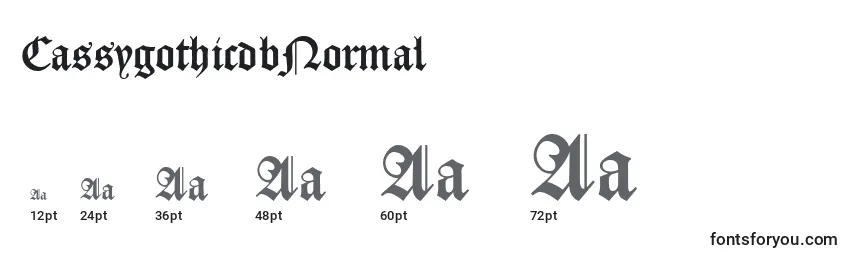 CassygothicdbNormal Font Sizes
