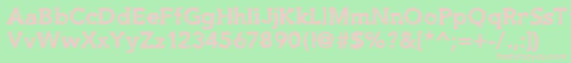 Slabthing Font – Pink Fonts on Green Background