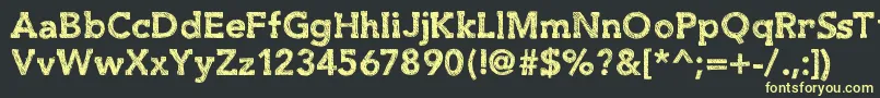 More about Slabthing Font Slabthing Font – Yellow Fonts on Black Background