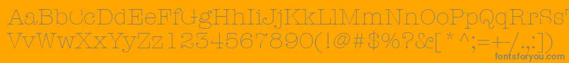 Más sobre la fuente ItcAmericanTypewriterLtLight fuente ItcAmericanTypewriterLtLight – Fuentes Grises Sobre Fondo Naranja