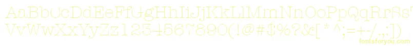 ItcAmericanTypewriterLtLight Font – Yellow Fonts