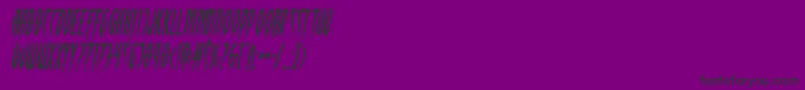 Inhumanityital Font – Black Fonts on Purple Background