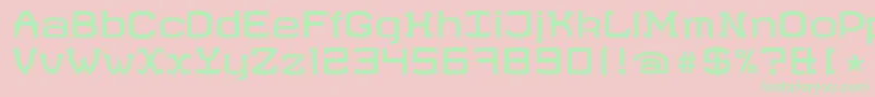 Шрифт RevaliaRegular – зелёные шрифты на розовом фоне