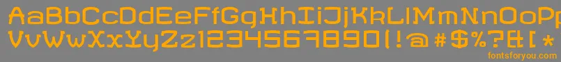 RevaliaRegular Font – Orange Fonts on Gray Background