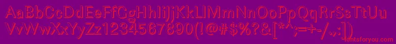 ImperialshRegular Font – Red Fonts on Purple Background