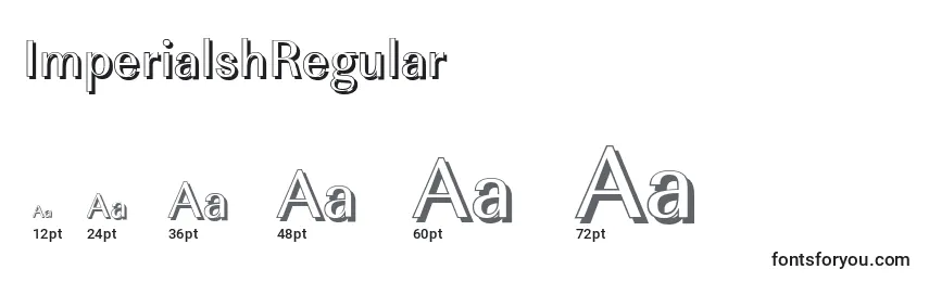 Размеры шрифта ImperialshRegular
