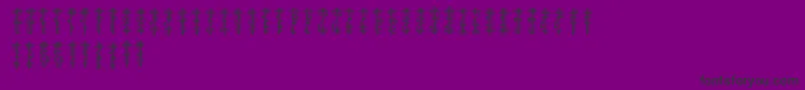 フォントVulcanScript – 紫の背景に黒い文字
