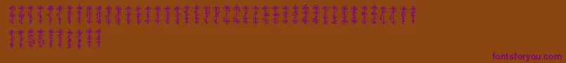 Шрифт VulcanScript – фиолетовые шрифты на коричневом фоне