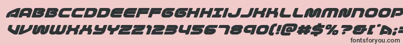 1stenterprisesexpandsuperital Font – Black Fonts on Pink Background
