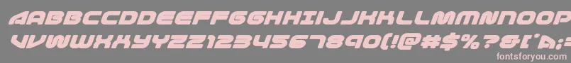1stenterprisesexpandsuperital-Schriftart – Rosa Schriften auf grauem Hintergrund