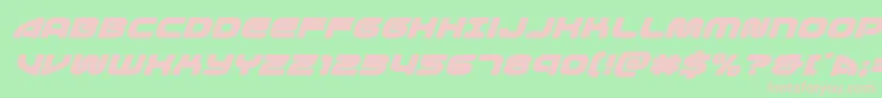 1stenterprisesexpandsuperital Font – Pink Fonts on Green Background