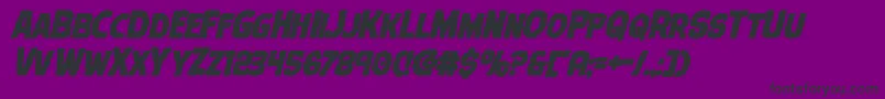 Шрифт Terrorbabbleboldital – чёрные шрифты на фиолетовом фоне