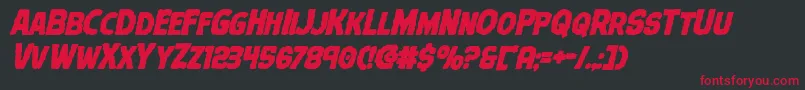 Terrorbabbleboldital Font – Red Fonts on Black Background