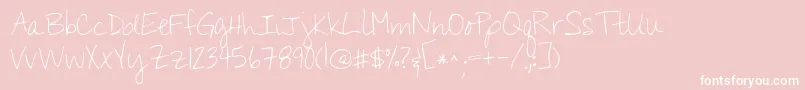 Kgyouwontbringmedown Font – White Fonts on Pink Background