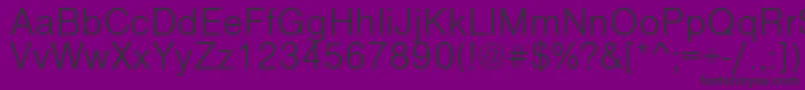 VantaLightPlain Font – Black Fonts on Purple Background